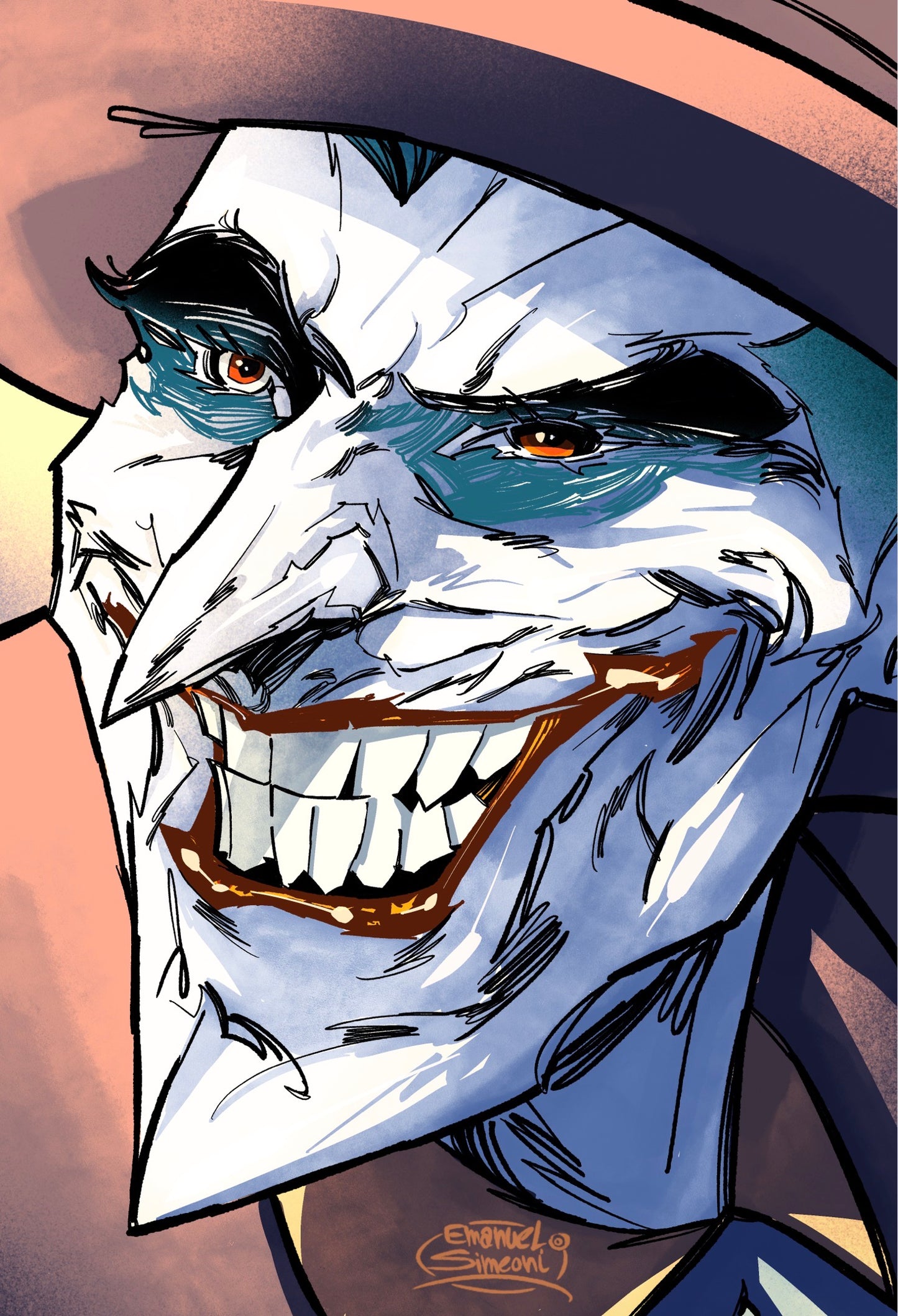 Joker - Print Art by Emanuel Simeoni