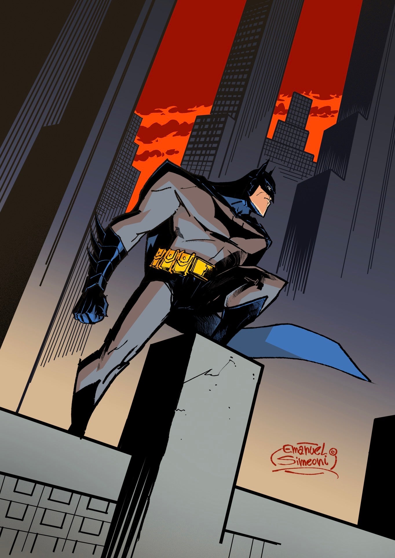 Batman - Print Art by Emanuel Simeoni