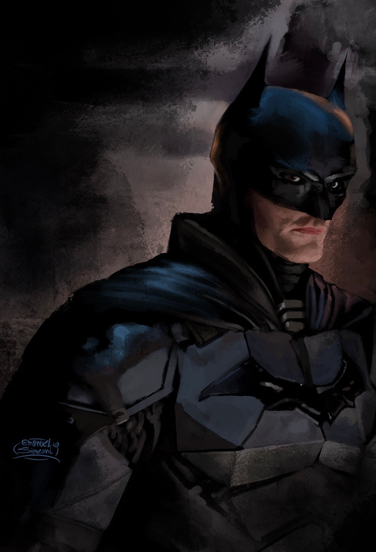 Il Guardiano di Gotham - Print Art by Emanuel Simeoni