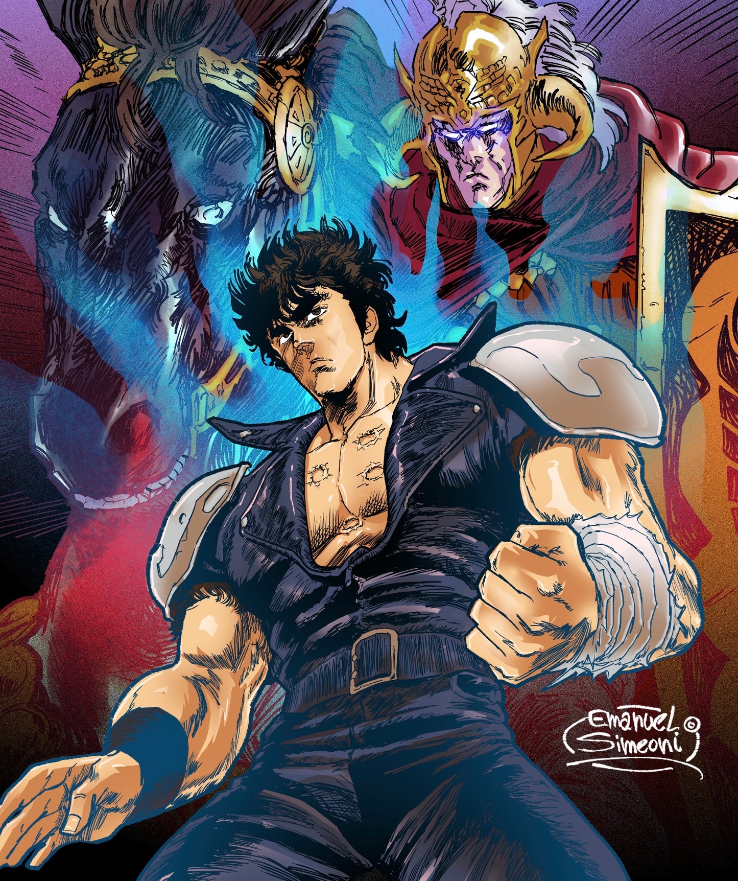 Kenshiro - Print Art by Emanuel Simeoni