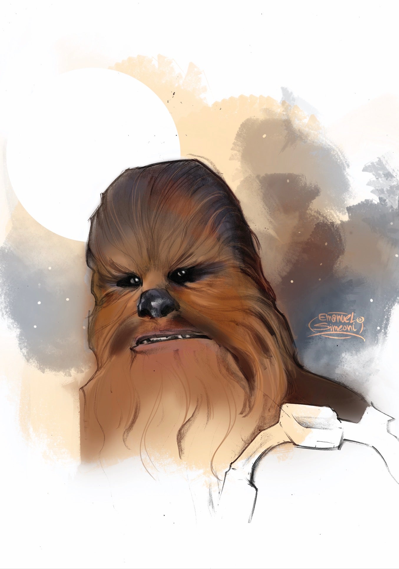 Chewbacca - Print Art by Emanuel Simeoni