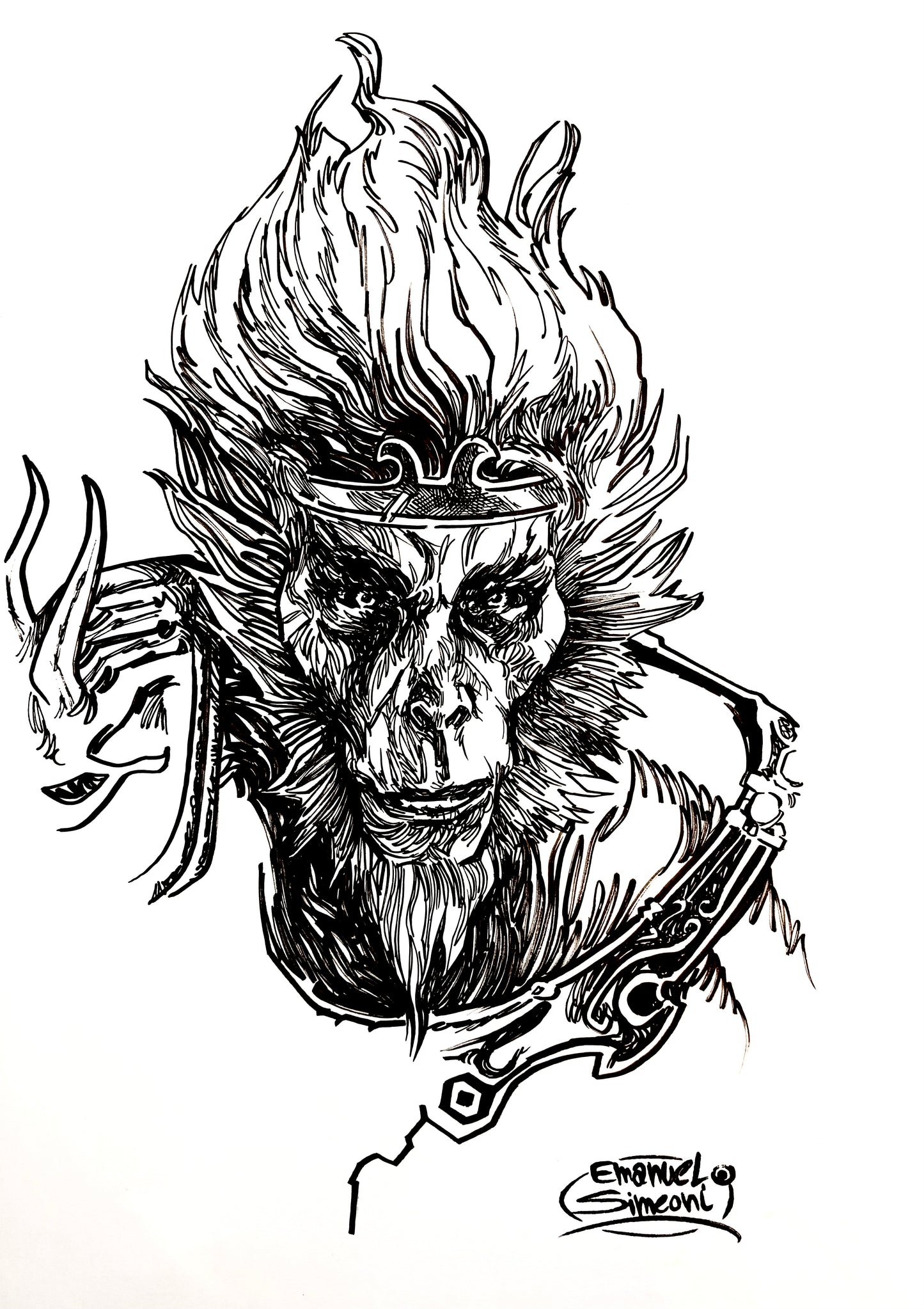 Sun Wukong - Opera d'Arte originale di Emanuel Simeoni