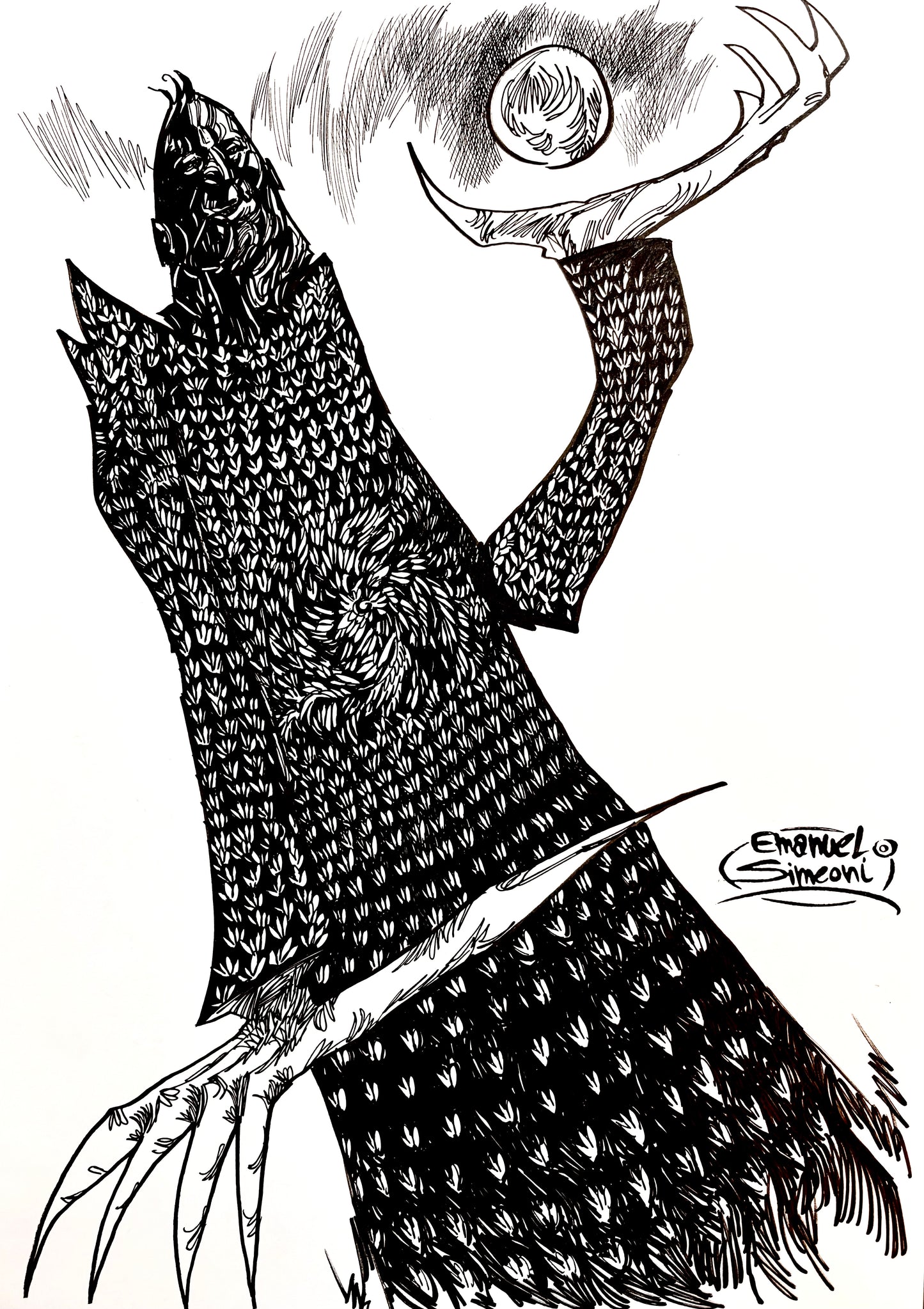 Lo Stregone - Opera d'Arte originale di Emanuel Simeoni