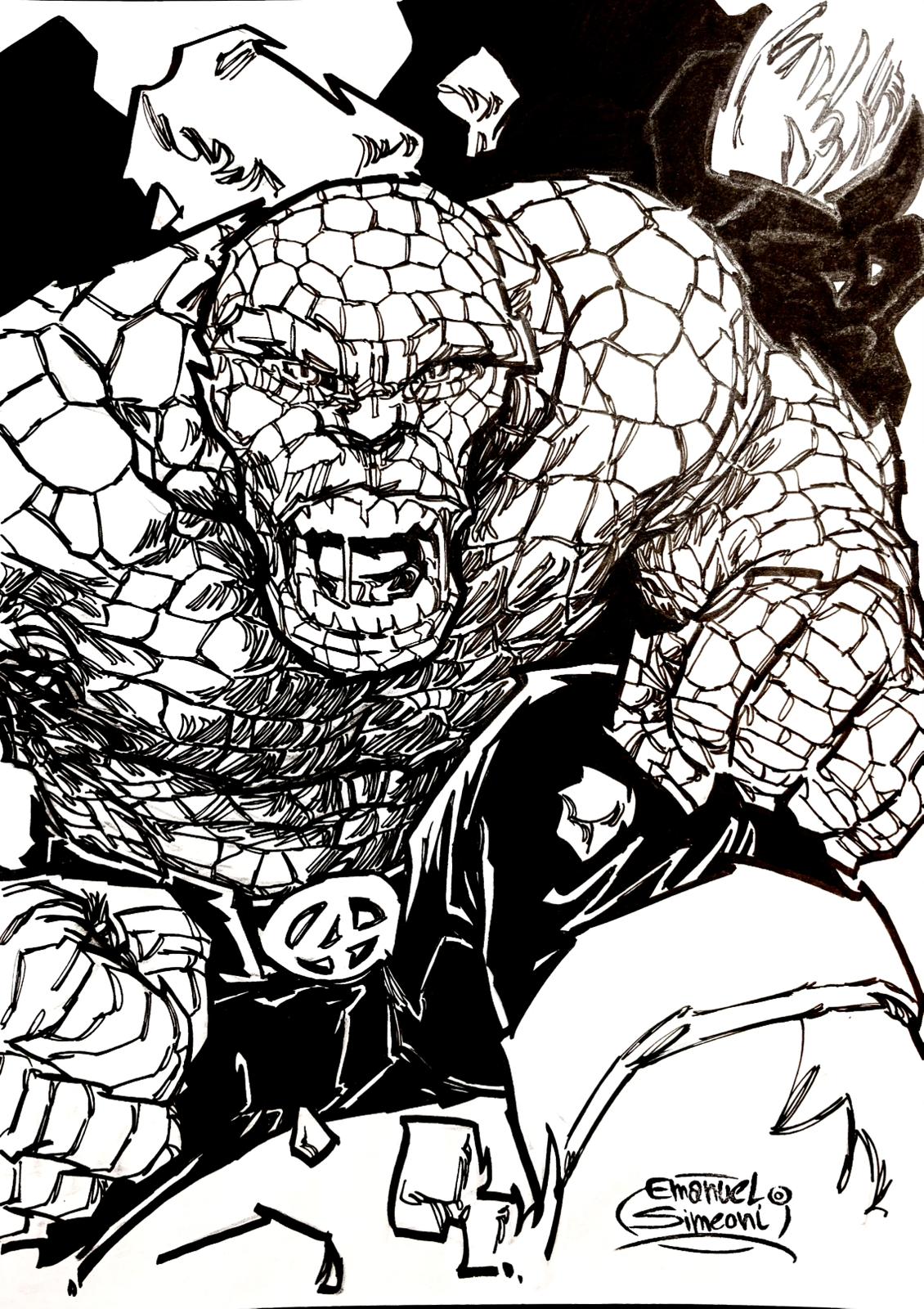 La Cosa Ben Grimm - Opera d’Arte Originale di Emanuel Simeoni