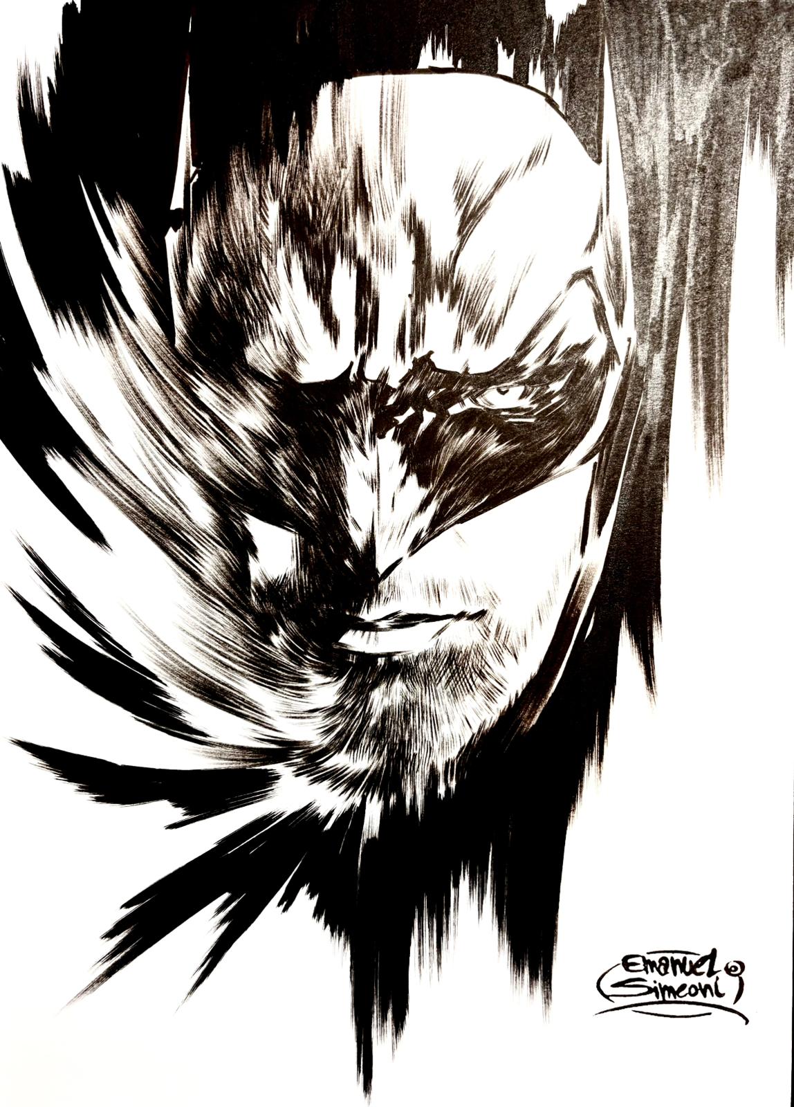 Batman - Opera d’Arte Originale di Emanuel Simeoni
