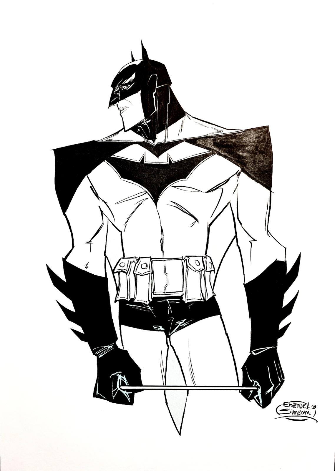 Batman - Opera d’Arte Originale di Emanuel Simeoni