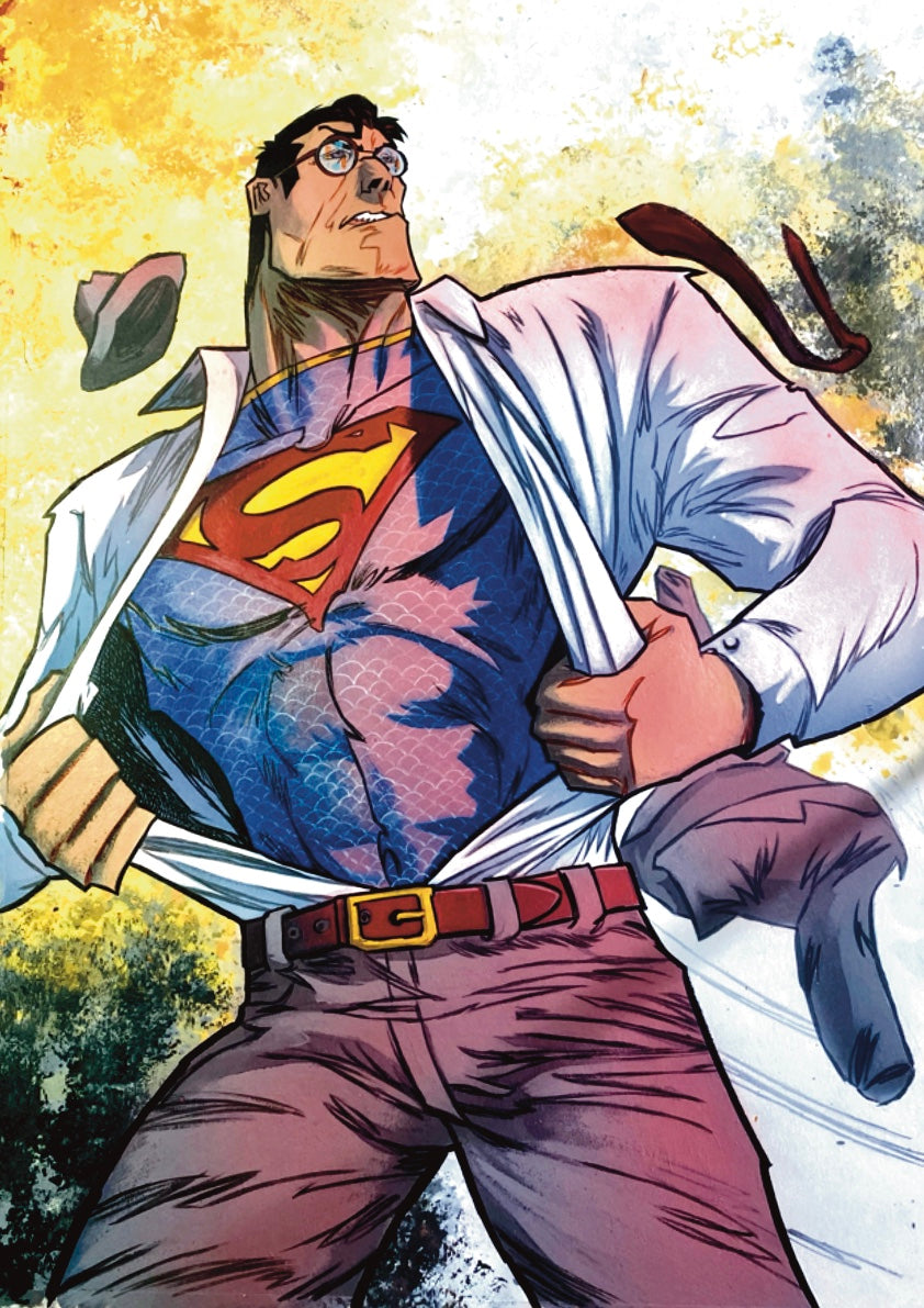 Superman - DC Comics - Opera d'Arte Originale di Emanuel Simeoni