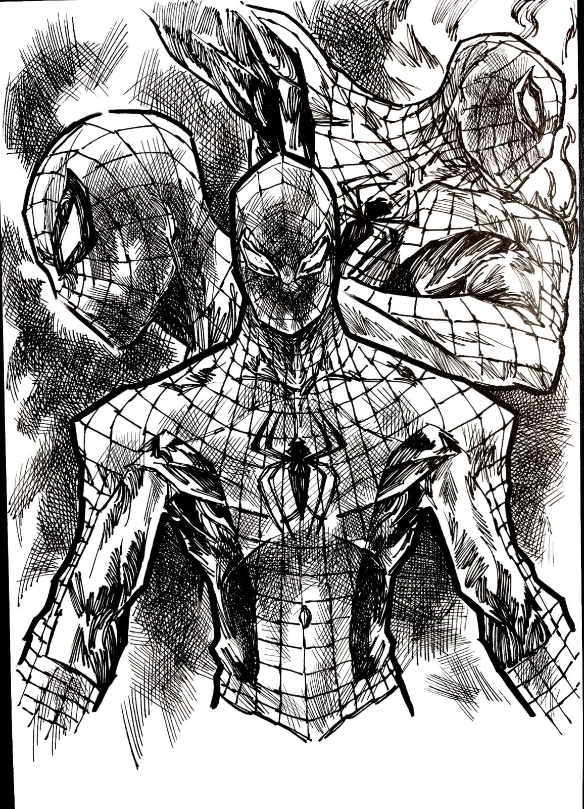 Spiderman - Opera d’Arte Originale di Emanuel Simeoni