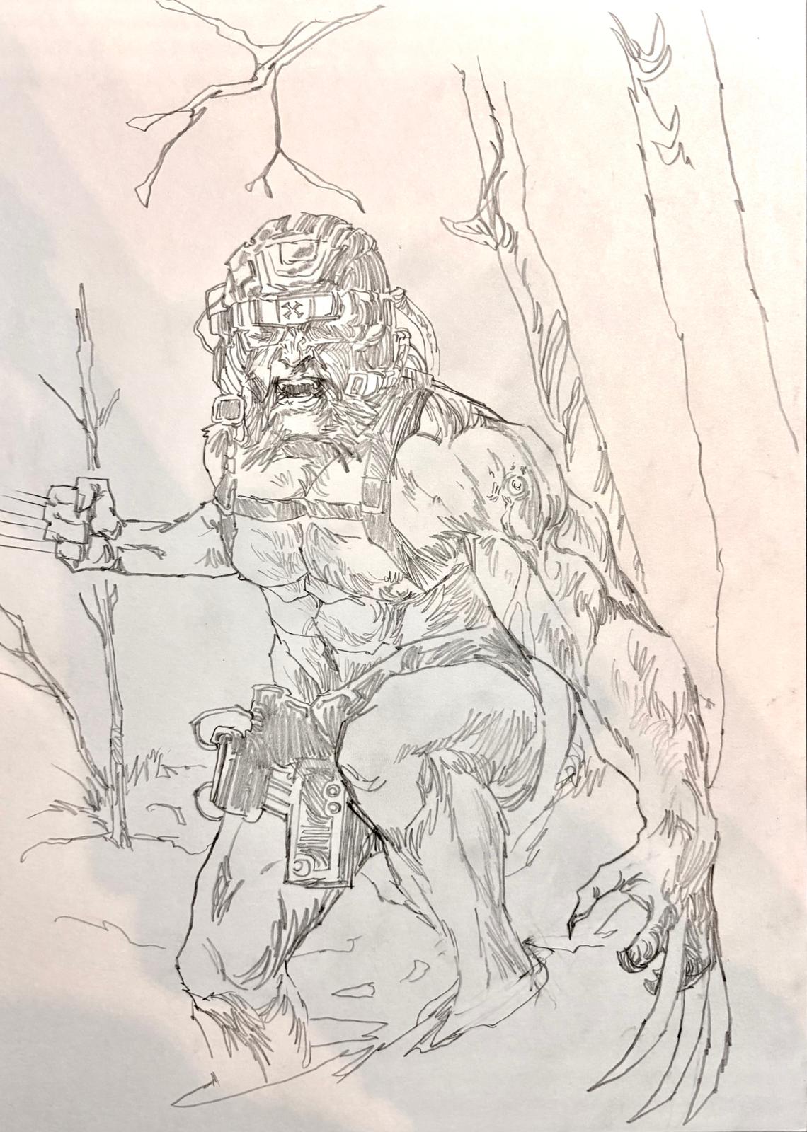 Wolverine Weapon X - Opera d’Arte Originale di Emanuel Simeoni