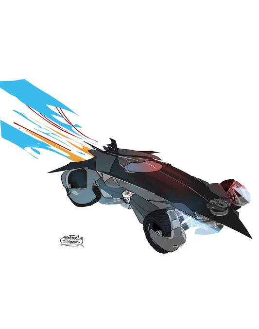 Batmobile - Print Art by Emanuel Simeoni
