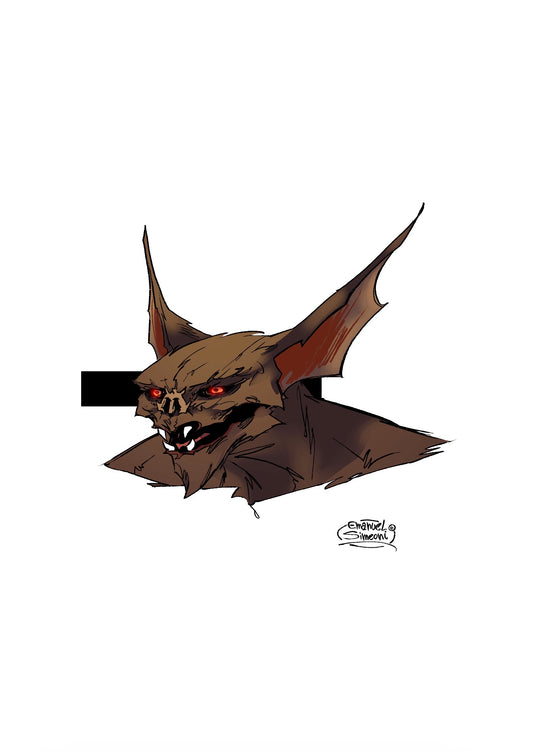 Man-Bat - Print Art by Emanuel Simeoni