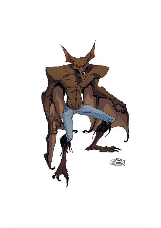 Man-Bat - Print Art by Emanuel Simeoni