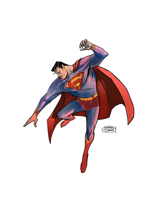 Superman - Print Art by Emanuel Simeoni