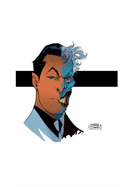 Two-Face - Print Art by Emanuel Simeoni