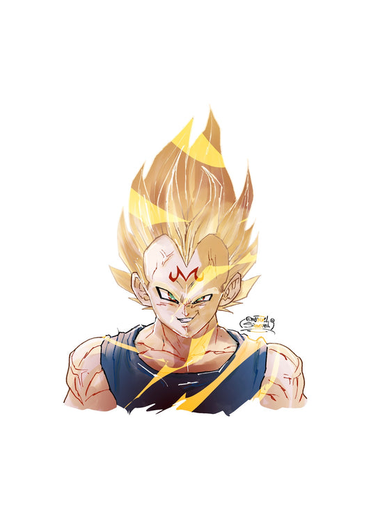 Majin Vegeta - Print Art by Emanuel Simeoni