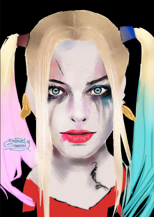Harley Quinn - Print Art by Emanuel Simeoni
