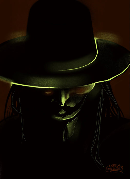 V per Vendetta - Print Art by Emanuel Simeoni