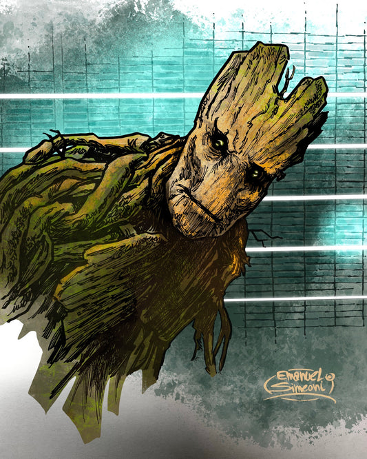Groot - Print Art by Emanuel Simeoni