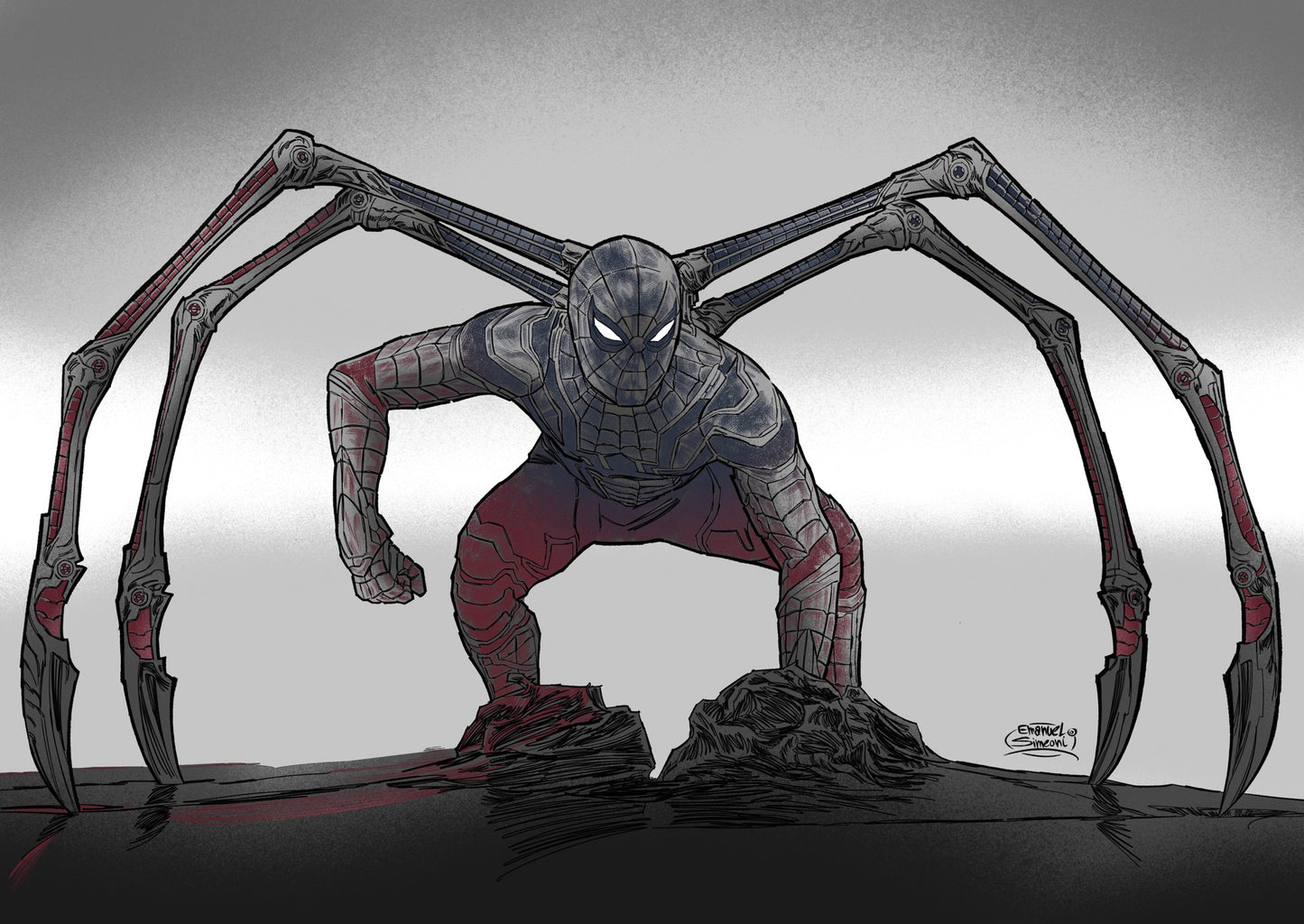 Iron Spider - Print Art by Emanuel Simeoni