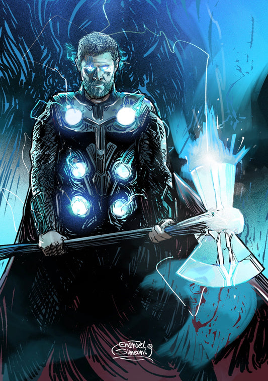 Thor - Print Art by Emanuel Simeoni