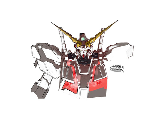 Gundam - Print Art by Emanuel Simeoni