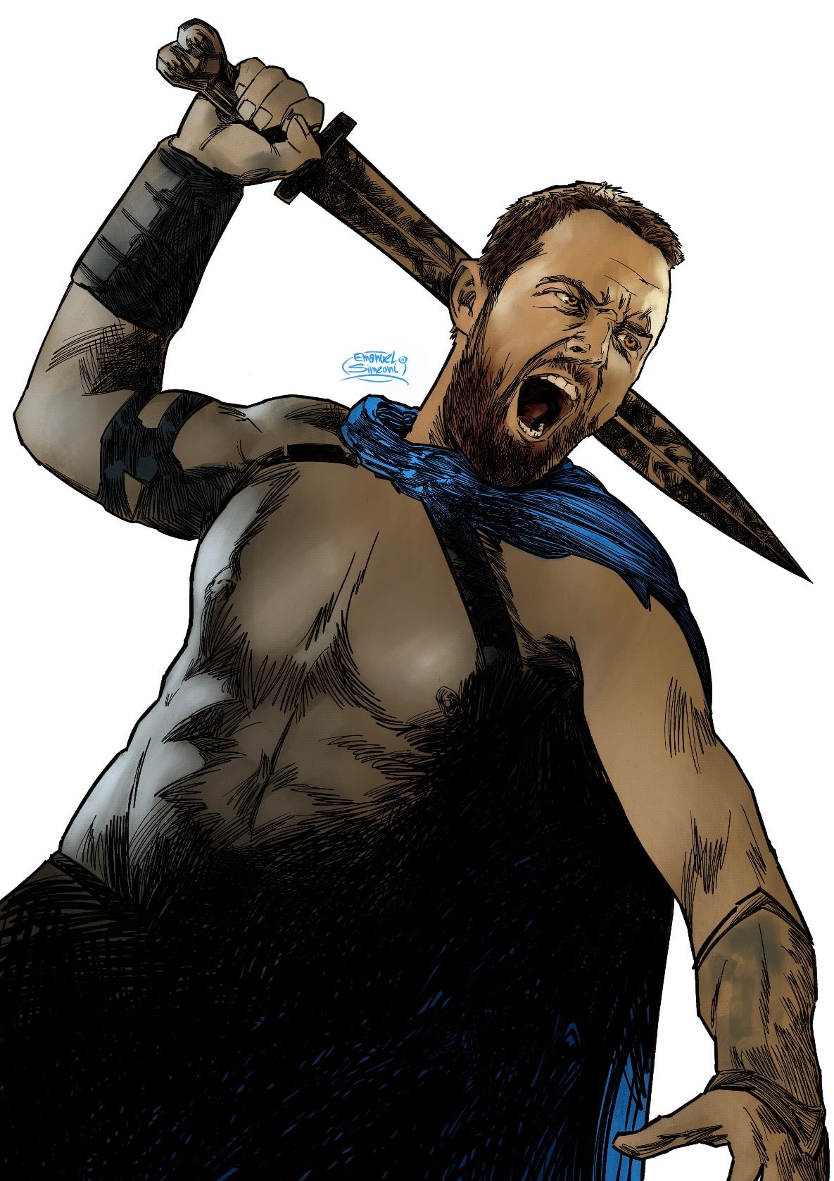 Temistocle Il Comandante Ateniese - Print Art by Emanuel Simeoni