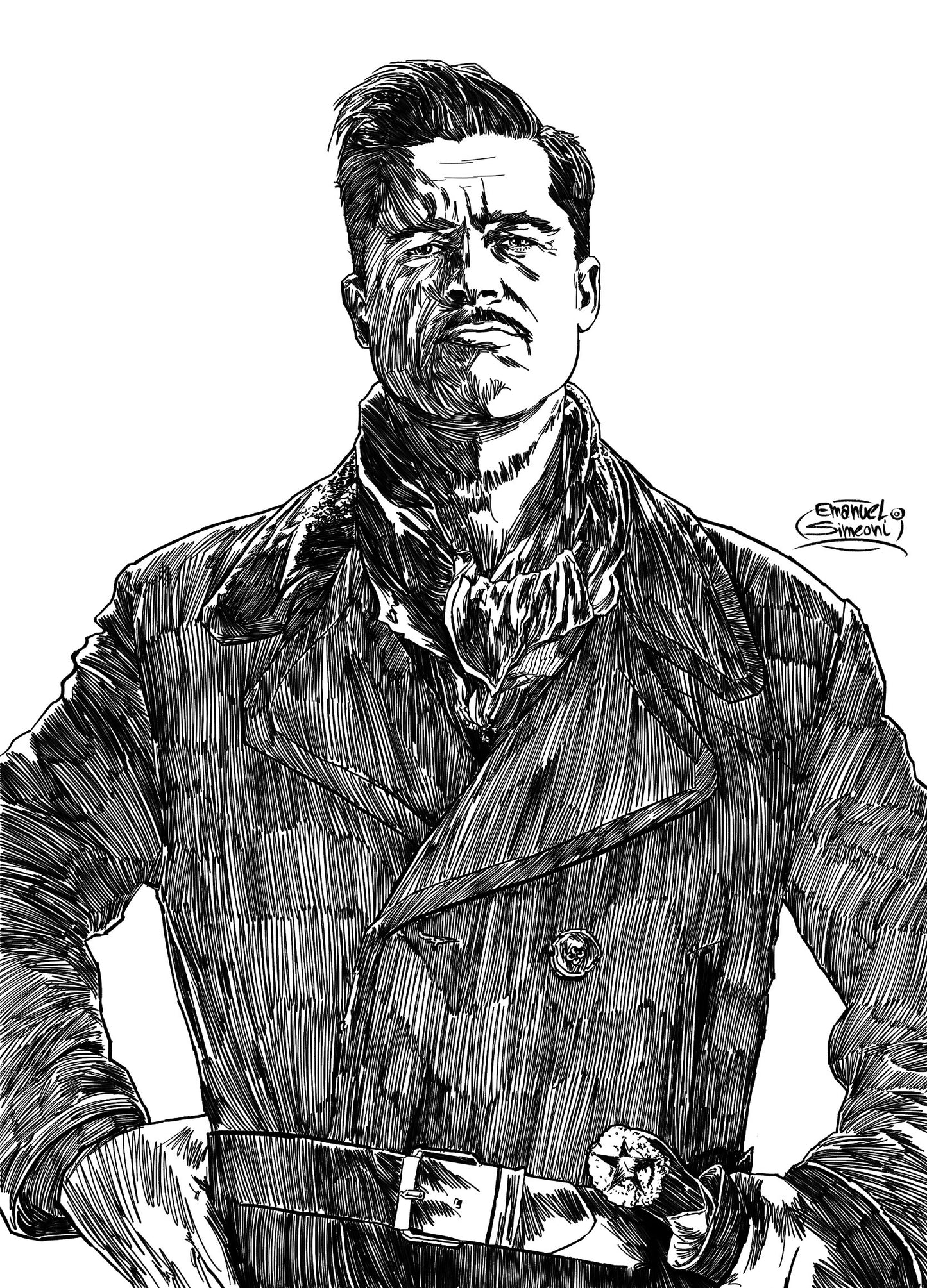 Aldo Raine - Print Art by Emanuel Simeoni