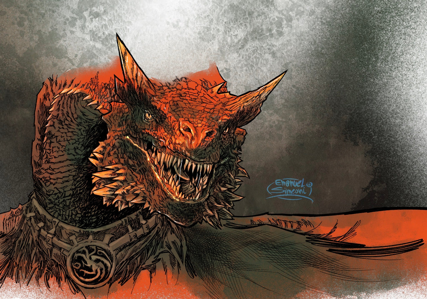 Caraxes - Print Art by Emanuel Simeoni