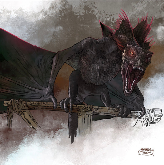 Drogon - Print Art by Emanuel Simeoni