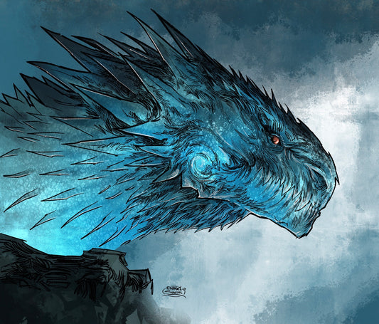 Drago Cannibale - Print Art by Emanuel Simeoni
