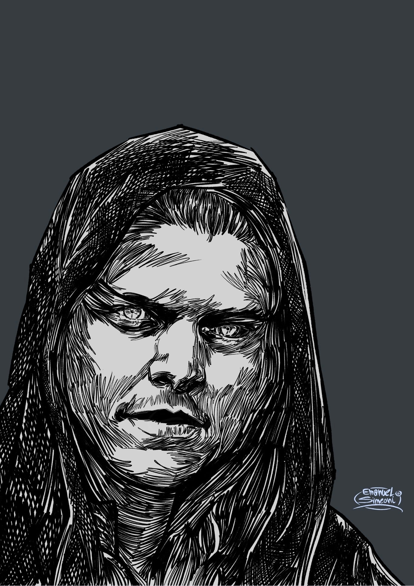 Ivar the Boneless - Print Art by Emanuel Simeoni