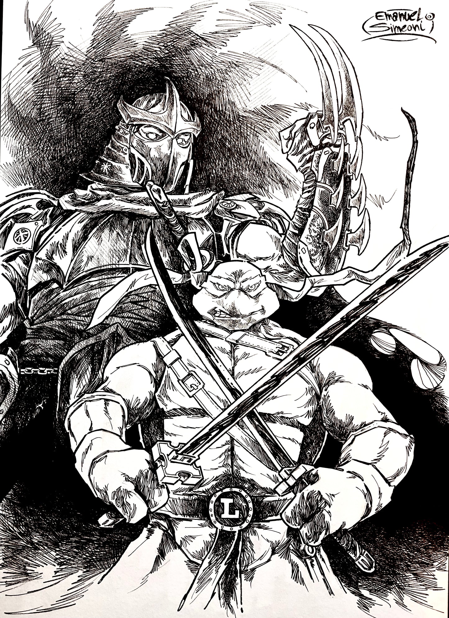 Tartarughe Ninja - Opera d'Arte originale di Emanuel Simeoni