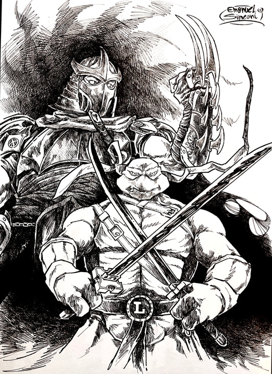 Tartarughe Ninja - Opera d'Arte originale di Emanuel Simeoni