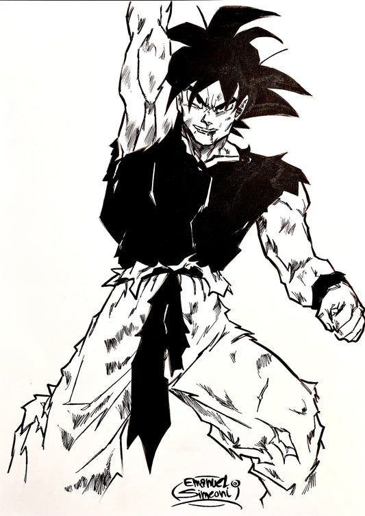 Goku - Opera d'Arte originale di Emanuel Simeoni