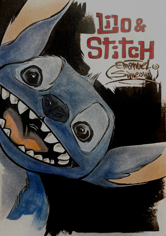 Lilo & Stitch - Opera d'Arte originale di Emanuel Simeoni
