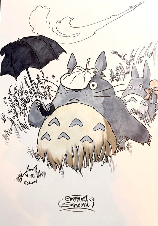 Totoro - Opera d'Arte originale di Emanuel Simeoni
