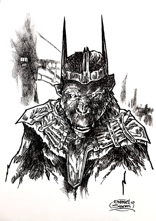 Pianeta delle Scimmie - Opera d'Arte originale di Emanuel Simeoni