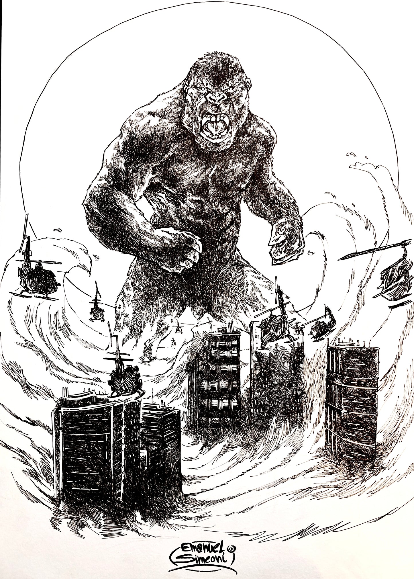 King Kong - Opera d'Arte originale di Emanuel Simeoni