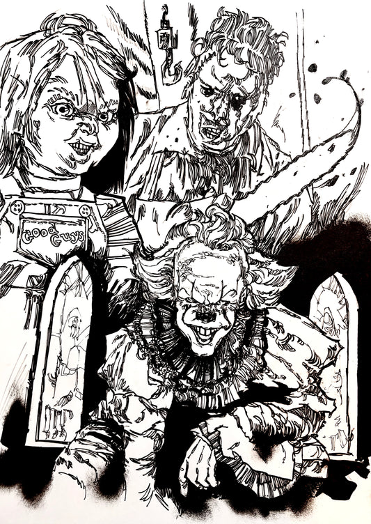 Horror Icons - Opera d'Arte originale di Emanuel Simeoni