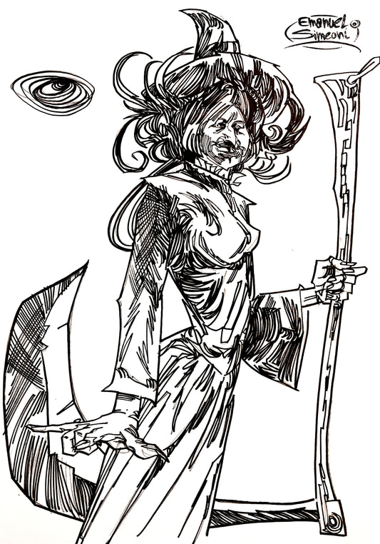 La Strega - Opera d'Arte originale di Emanuel Simeoni