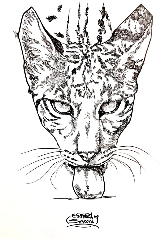 Leopardo Nebuloso - Opera d'Arte originale di Emanuel Simeoni