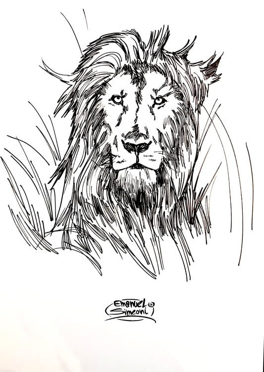 Leone - Opera d'Arte originale di Emanuel Simeoni