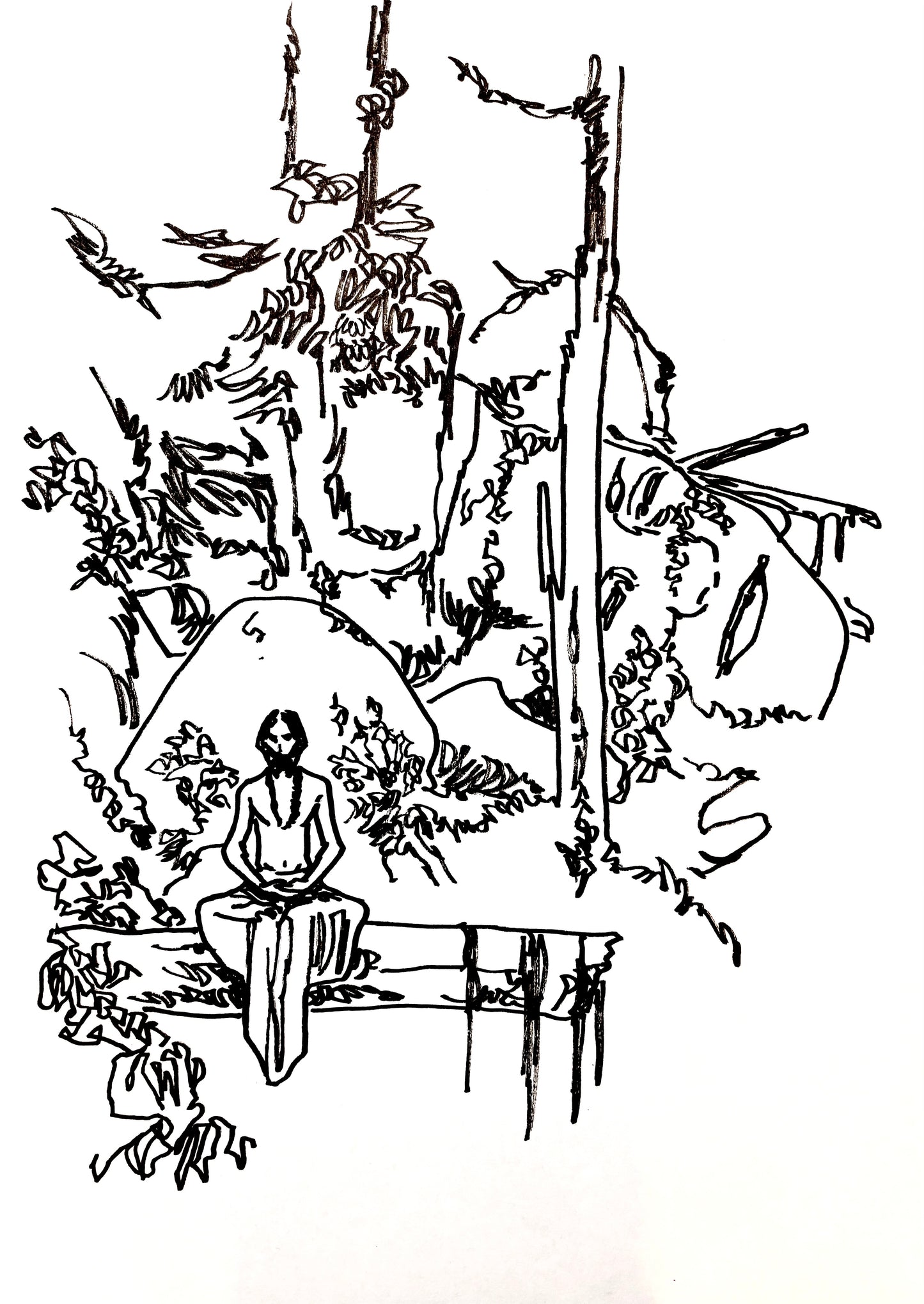 Disegno meditativo - Opera d'Arte originale di Emanuel Simeoni