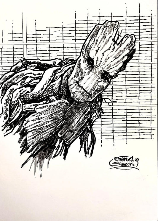 Groot Senior - Opera d’Arte Originale di Emanuel Simeoni