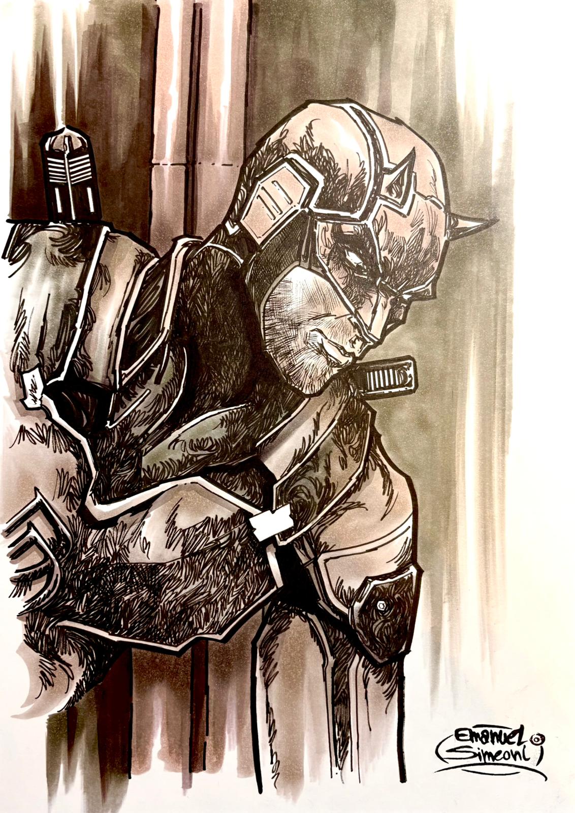 Daredevil - Opera d’Arte Originale di Emanuel Simeoni