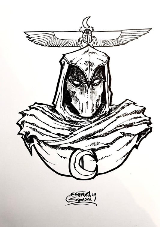 Moon Knight - Opera d’Arte Originale di Emanuel Simeoni
