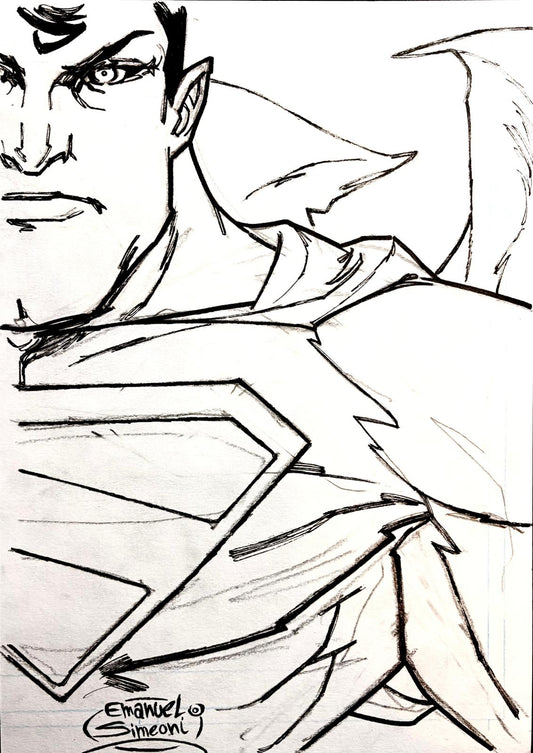 Superman - Opera d’Arte Originale di Emanuel Simeoni