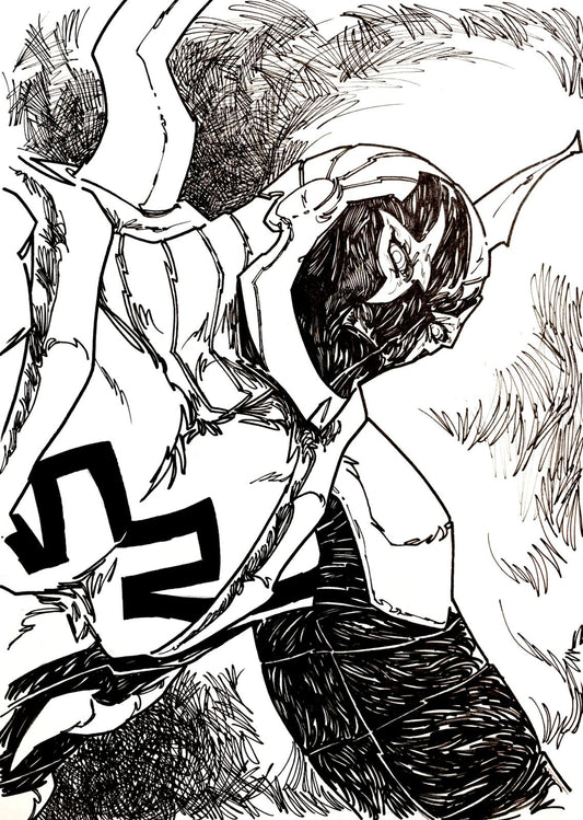 Blue Beetle - Opera d’Arte Originale di Emanuel Simeoni