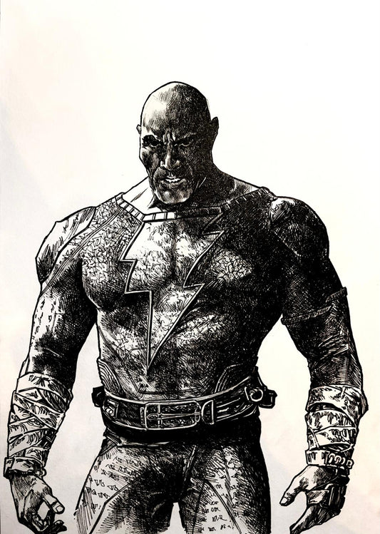 Black Adam - Opera d’Arte Originale di Emanuel Simeoni