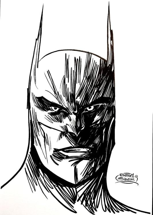 Batman Ritratto - Opera d’Arte Originale di Emanuel Simeoni